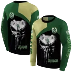 colorado state rams skull punisher gold black hoodie best selling