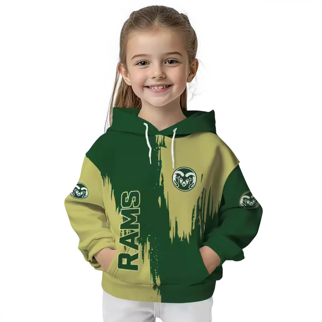 colorado state rams splatter effect green hoodie top rated colorado state rams splatter effect green hoodie top rated