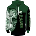 colorado state rams sugar skull green black hoodie best selling