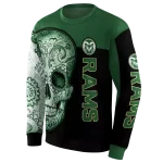 colorado state rams sugar skull green black hoodie best selling