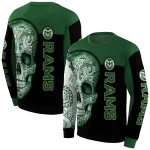 colorado state rams sugar skull green black hoodie best selling