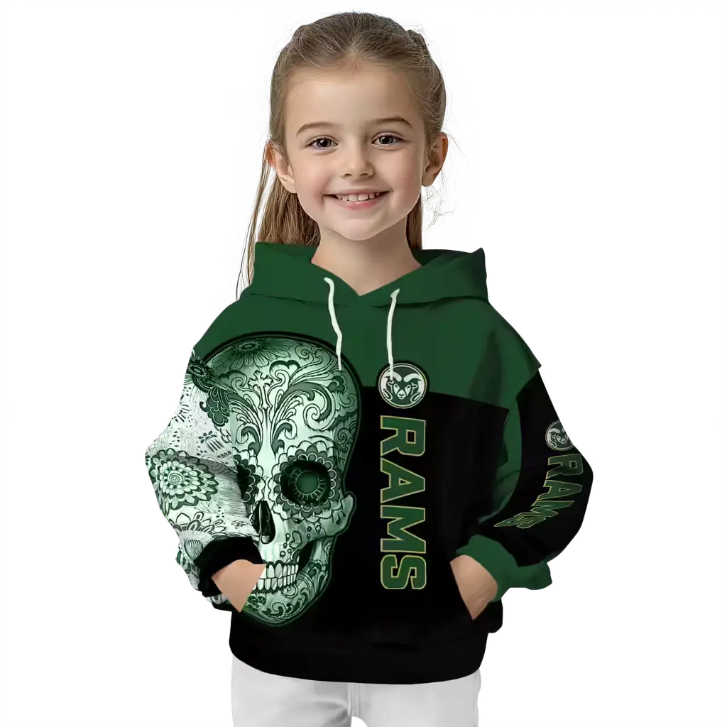 colorado state rams sugar skull green black hoodie top rated colorado state rams sugar skull green black hoodie top rated