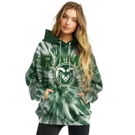 colorado state rams tie dye pattern green hoodie best selling