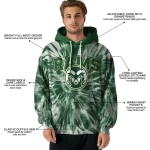 colorado state rams tie dye pattern green hoodie best selling