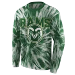 colorado state rams tie dye pattern green hoodie best selling