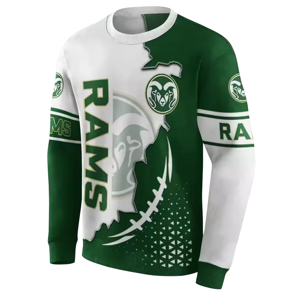 colorado state rams triangular pattern green white hoodie new arrival colorado state rams triangular pattern green white hoodie new arrival