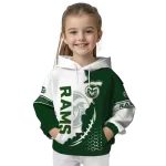 colorado state rams triangular pattern green white hoodie best selling