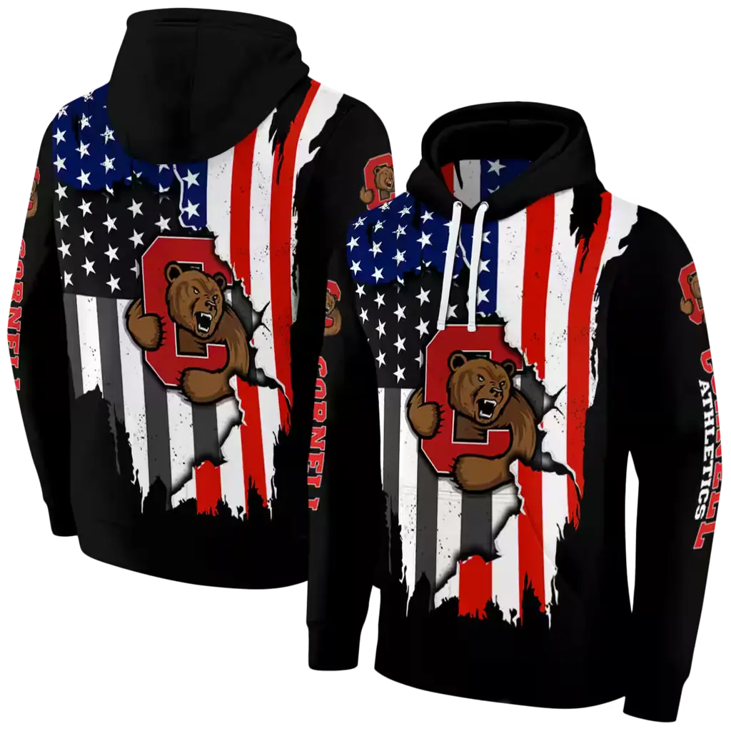 cornell big red american pride black hoodie fashion forward cornell big red american pride black hoodie fashion forward