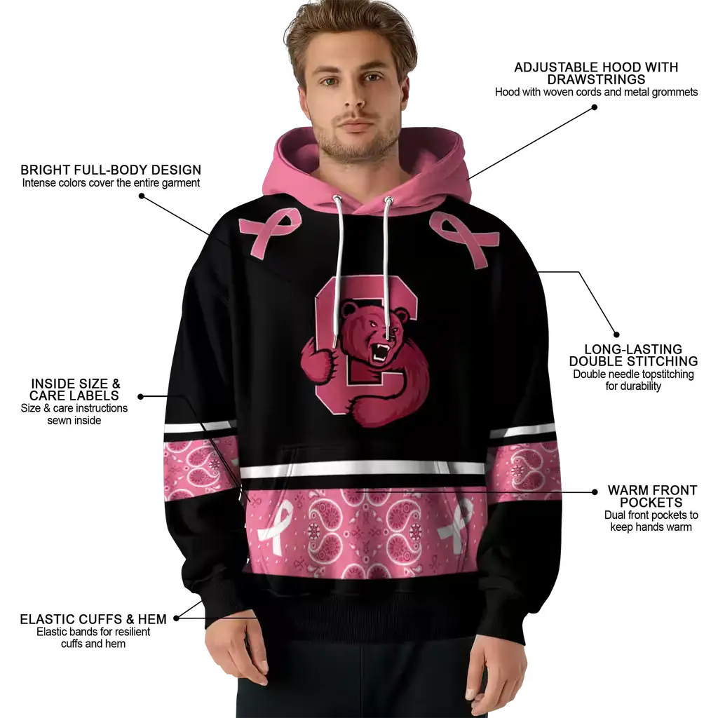 cornell big red awareness ribbon black pink hoodie latest model cornell big red awareness ribbon black pink hoodie latest model