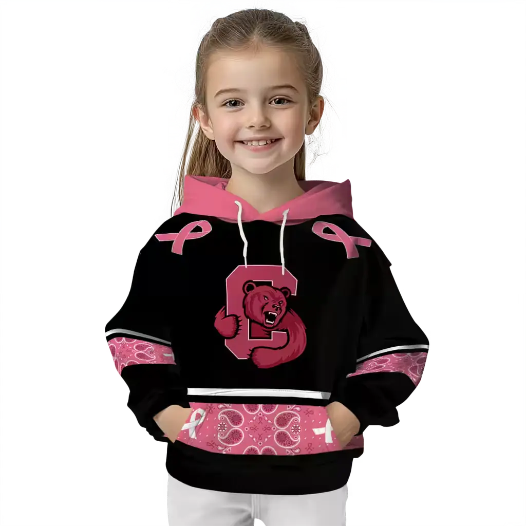 cornell big red awareness ribbon black pink hoodie top rated cornell big red awareness ribbon black pink hoodie top rated