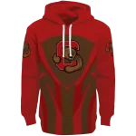 cornell big red concentric lines red black hoodie best selling