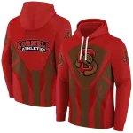 cornell big red concentric lines red black hoodie best selling