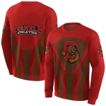 cornell big red concentric lines red black hoodie best selling