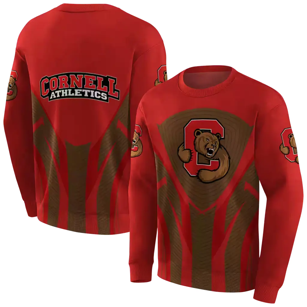 cornell big red concentric lines red black hoodie premium grade cornell big red concentric lines red black hoodie premium grade