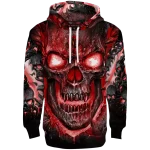 cornell big red demonic skull red black hoodie best selling