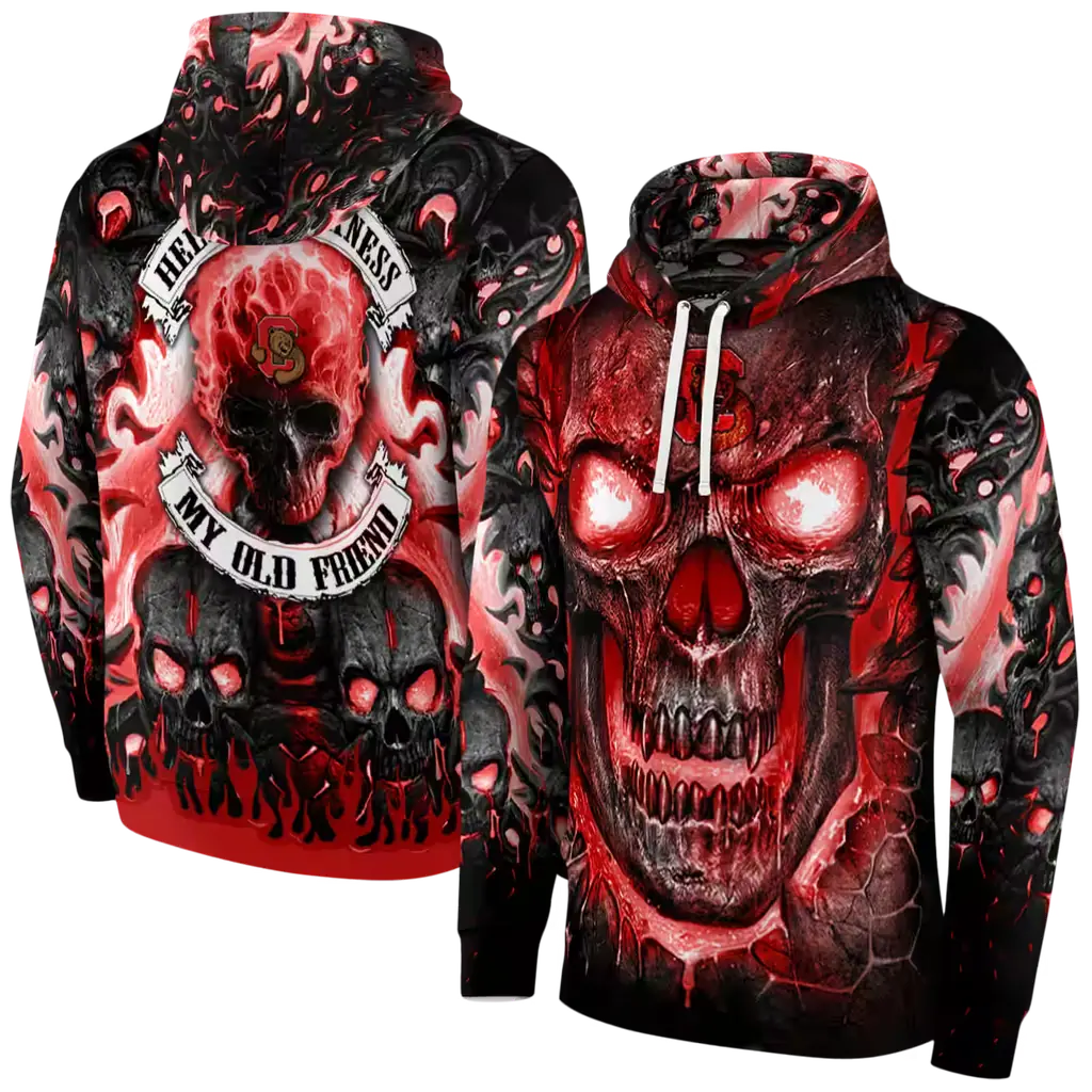 cornell big red demonic skull red black hoodie fashion forward cornell big red demonic skull red black hoodie fashion forward