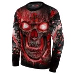 cornell big red demonic skull red black hoodie best selling