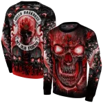 cornell big red demonic skull red black hoodie best selling