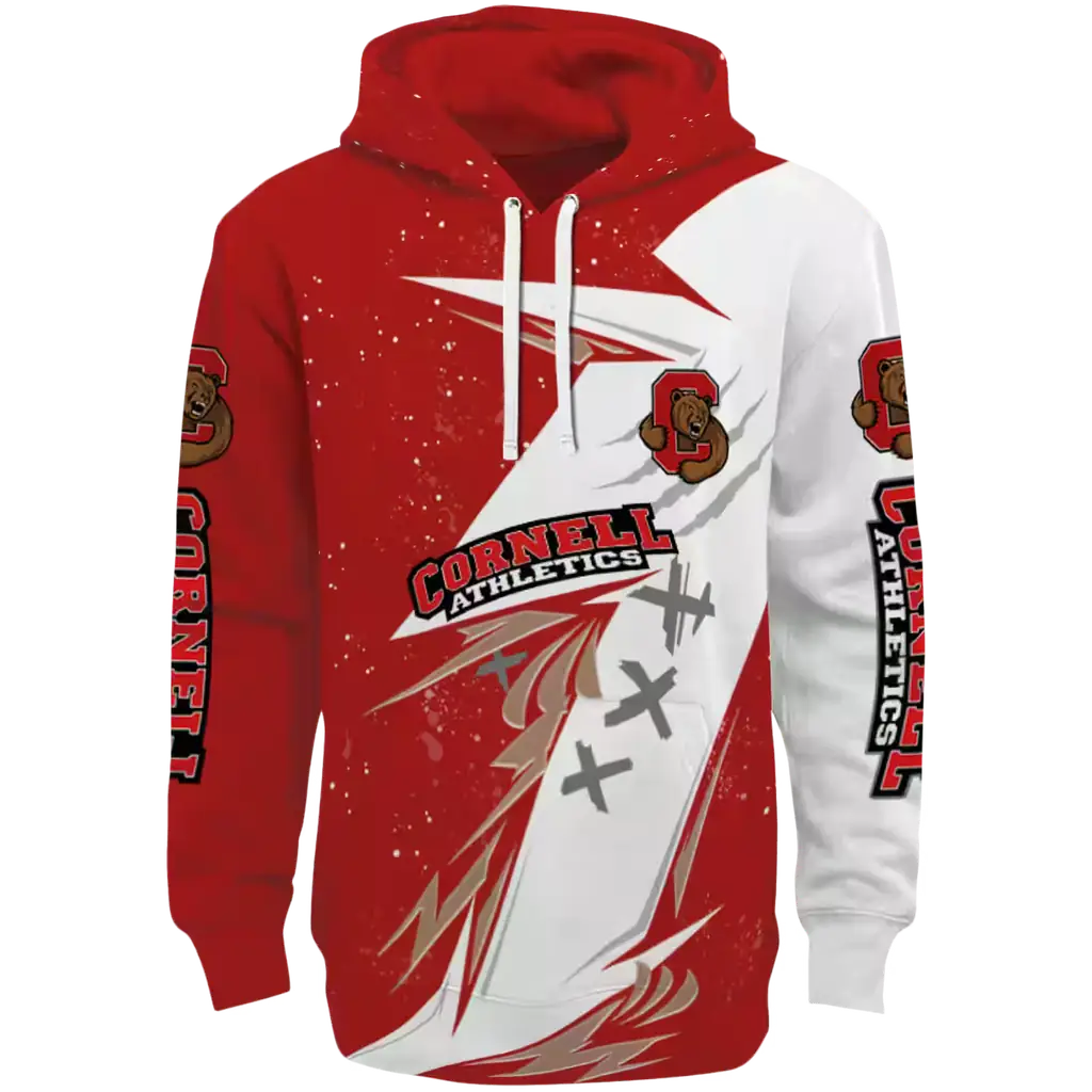 cornell big red dynamic slash red white hoodie best selling cornell big red dynamic slash red white hoodie best selling