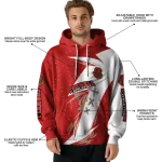 cornell big red dynamic slash red white hoodie best selling