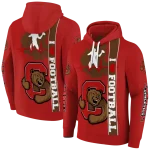cornell big red football heartbeat red hoodie best selling
