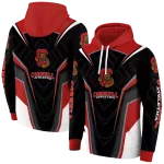 cornell big red futuristic pattern red black hoodie best selling