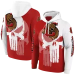 cornell big red graphic punisher red white hoodie best selling