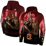 cornell big red halloween vibes red black hoodie best selling