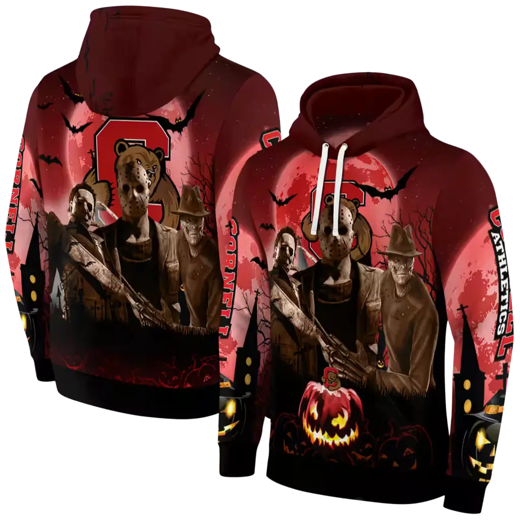 cornell big red halloween vibes red black hoodie fashion forward cornell big red halloween vibes red black hoodie fashion forward