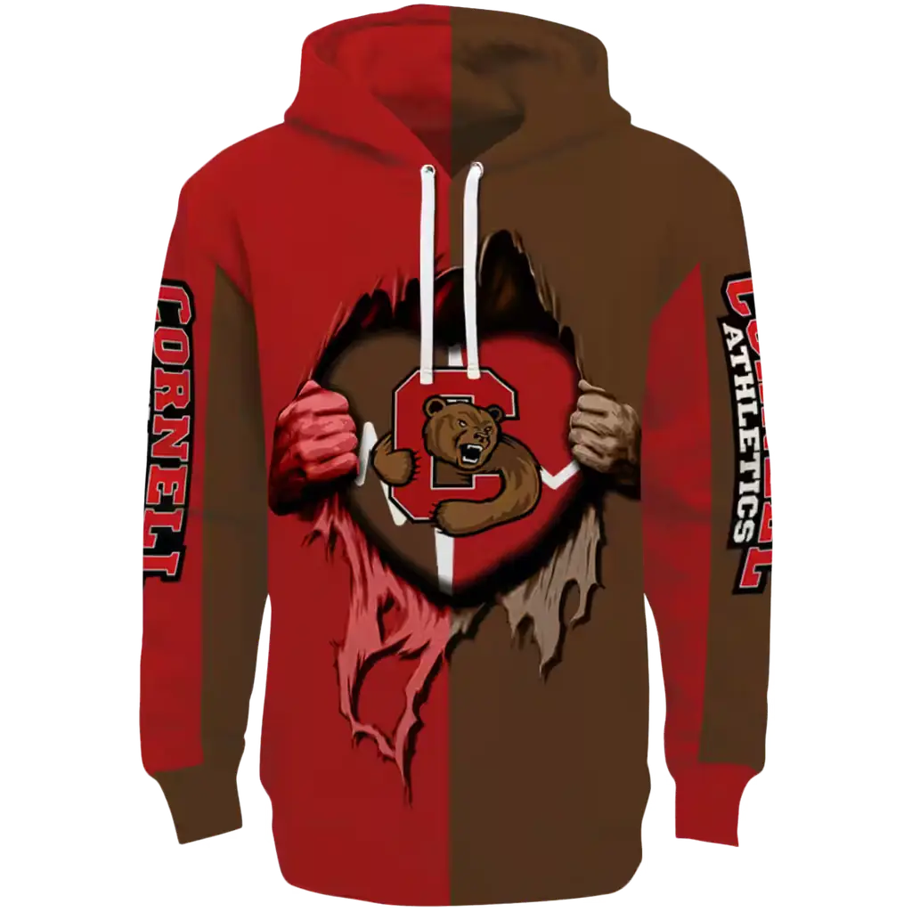 cornell big red heartbeat graphic red hoodie best selling cornell big red heartbeat graphic red hoodie best selling