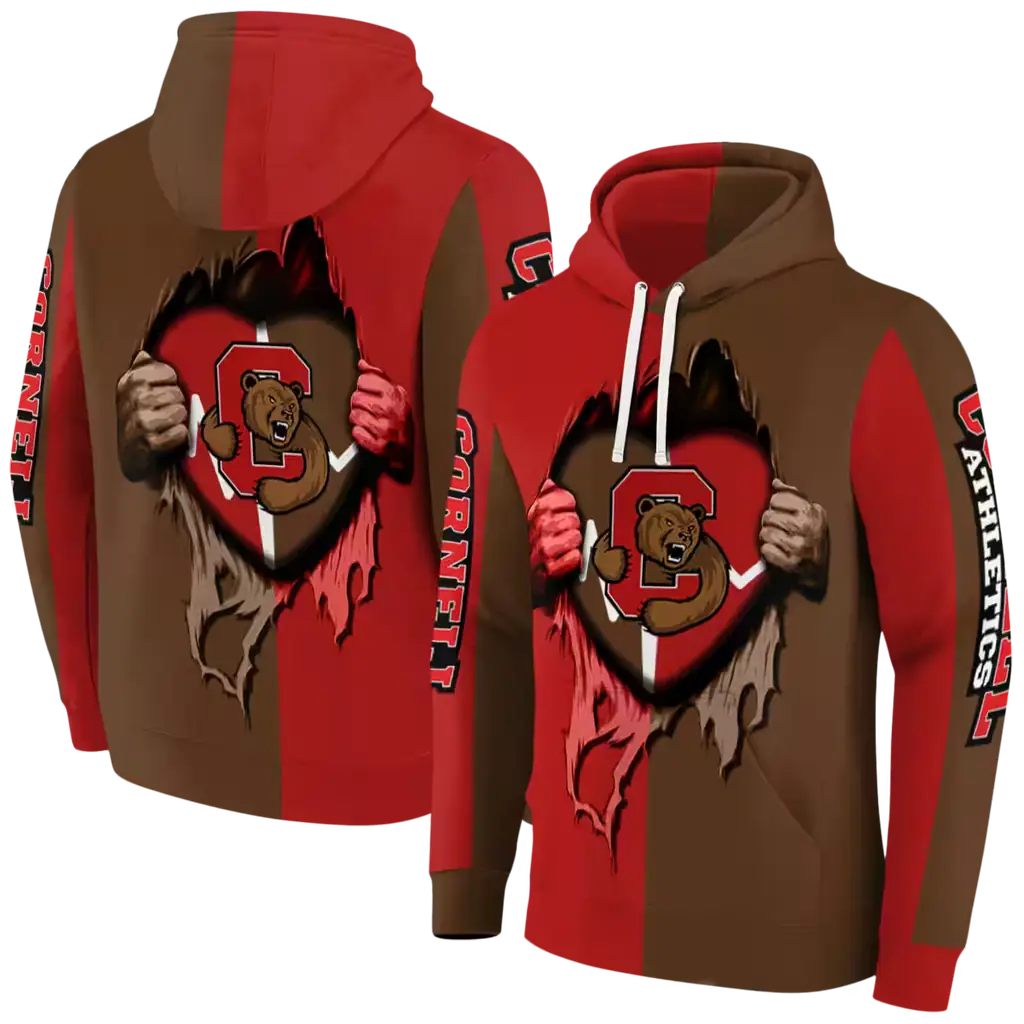 cornell big red heartbeat graphic red hoodie fashion forward cornell big red heartbeat graphic red hoodie fashion forward