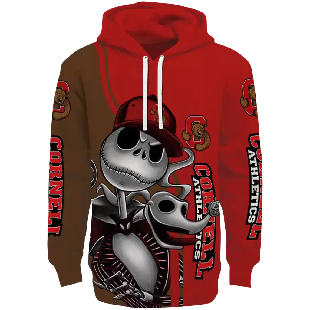 cornell big red jack skellington red hoodie best selling cornell big red jack skellington red hoodie best selling