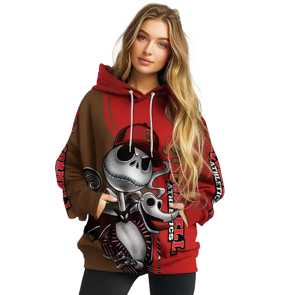 cornell big red jack skellington red hoodie high quality cornell big red jack skellington red hoodie high quality