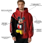 cornell big red mickey mouse red black hoodie best selling