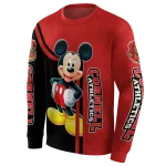 cornell big red mickey mouse red black hoodie best selling