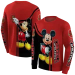 cornell big red mickey mouse red black hoodie best selling