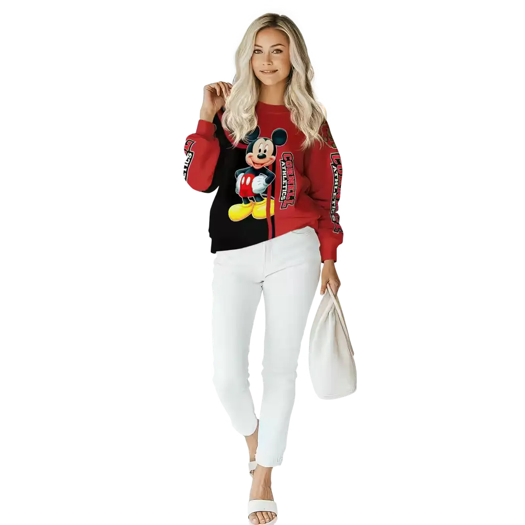 cornell big red mickey mouse red black hoodie trendy cornell big red mickey mouse red black hoodie trendy