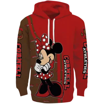 cornell big red minnie mouse red hoodie best selling