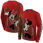 cornell big red minnie mouse red hoodie best selling