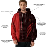 cornell big red monogram pattern red hoodie best selling