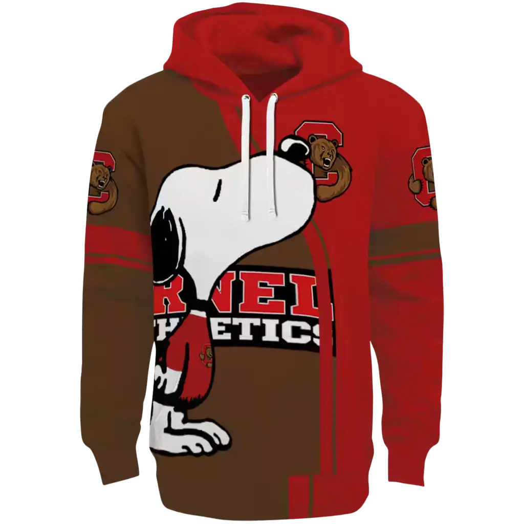 cornell big red playful snoopy red hoodie best selling cornell big red playful snoopy red hoodie best selling