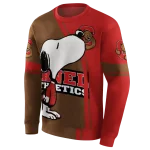 cornell big red playful snoopy red hoodie best selling