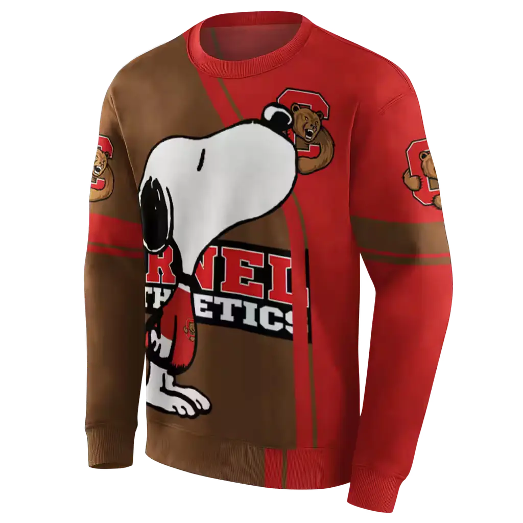 cornell big red playful snoopy red hoodie new arrival cornell big red playful snoopy red hoodie new arrival