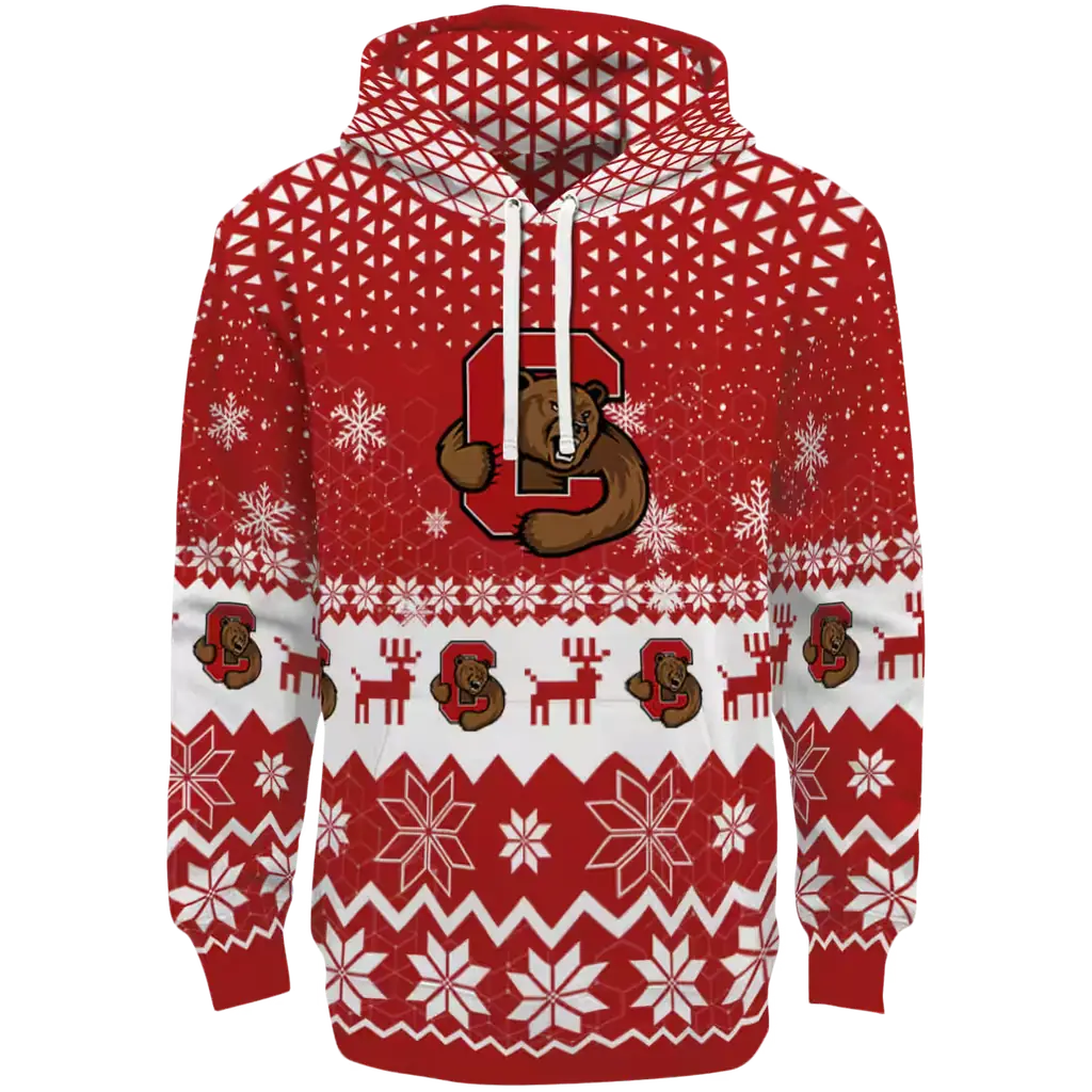 cornell big red reindeer motif red hoodie best selling cornell big red reindeer motif red hoodie best selling