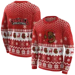 cornell big red reindeer motif red hoodie best selling