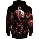 cornell big red skull artwork red black hoodie best selling