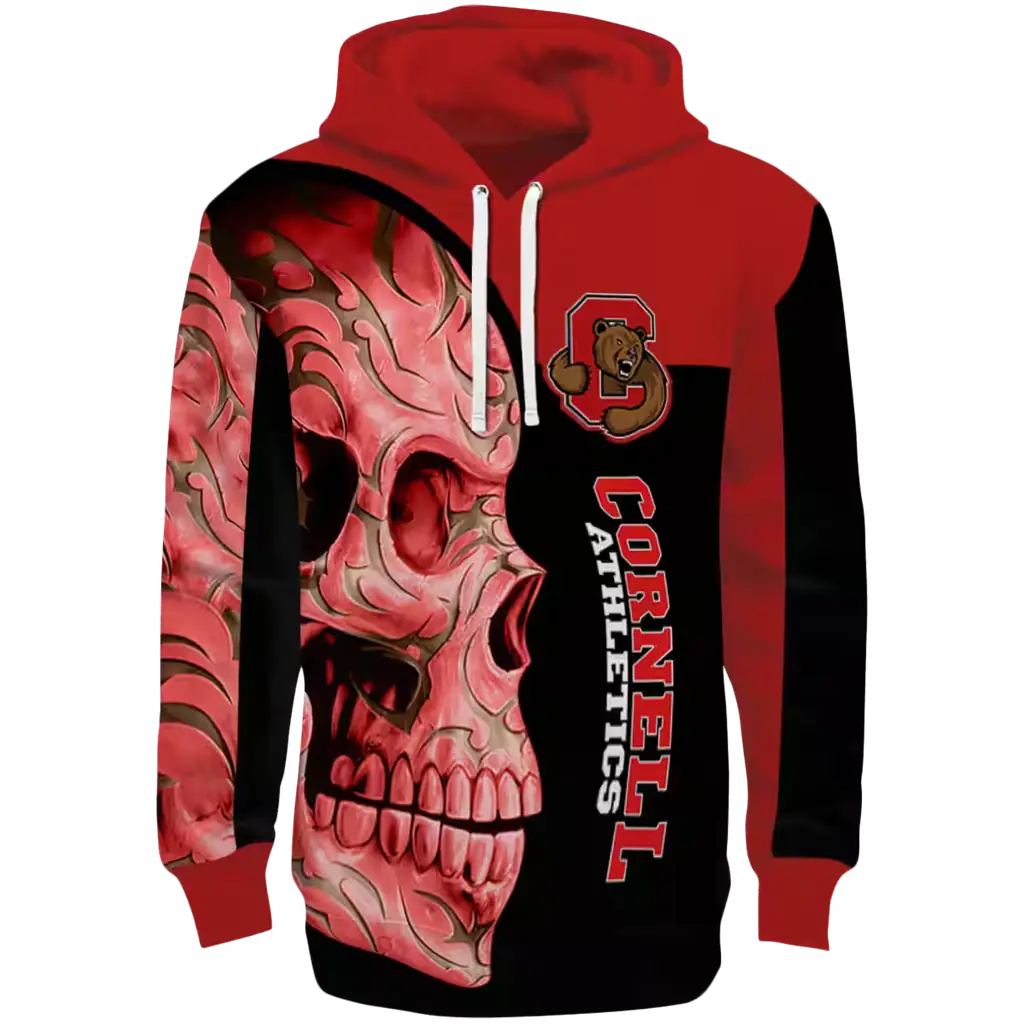 cornell big red skull motif red black hoodie best selling cornell big red skull motif red black hoodie best selling