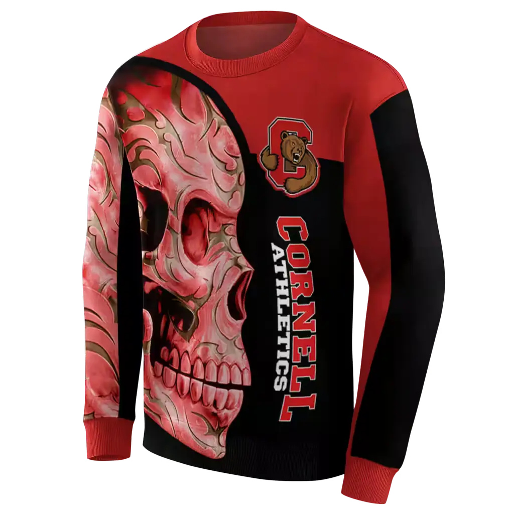 cornell big red skull motif red black hoodie new arrival cornell big red skull motif red black hoodie new arrival