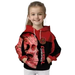 cornell big red skull motif red black hoodie best selling
