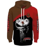 cornell big red skull punisher brown black hoodie best selling
